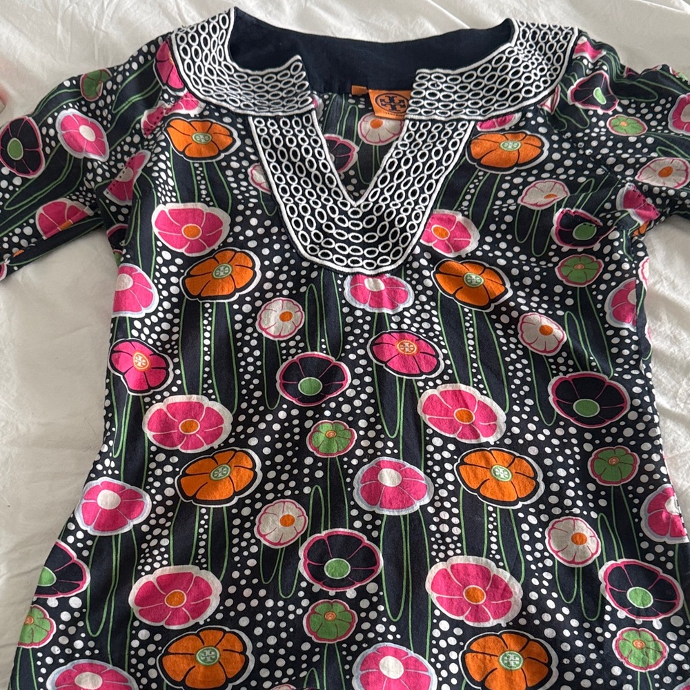 Tory Burch Multicolor Floral Tunic - Picture 3 of 5